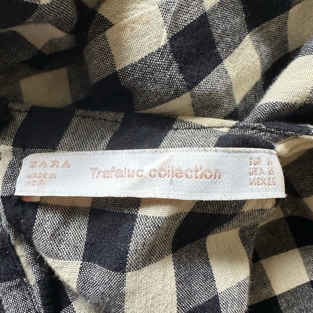 Zara Monochrome Checkered Dress - Picture 3 of 3